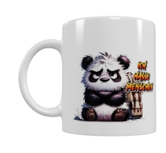 Grummeliger Panda Keramik-Tasse – „ICH HASSE MENSCHEN“ (330 ml)