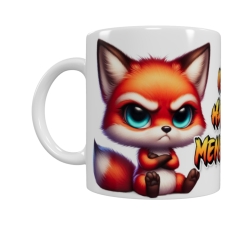Frecher Fuchs Keramik-Tasse – „Ich hasse Menschen“ (330 ml)