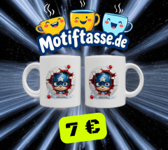 Marvel 3D Optik Keramik-Tasse – Superheld Design (330 ml)