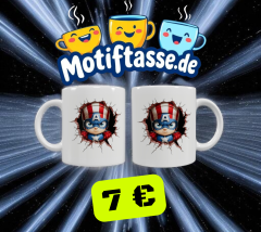 Marvel 3D Optik Keramik-Tasse – Captain Style (330 ml)