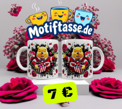 Bär Keramik-Tasse – Valentinsdesign (330 ml)