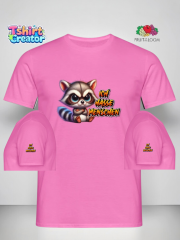 „Ich hasse Menschen“ Waschbär T-Shirt – Stylisches Statement-Shirt