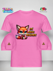 Frecher Fuchs Statement T-Shirt – „Ich hasse Menschen“
