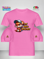 Freches Cartoon Eichhörnchen T-Shirt – „Ich hasse Menschen“