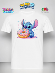 Stitch mit Donut – Süßes Lilo & Stitch T-Shir