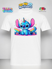 Magisches Stitch Einhorn T-Shirt – Buntes Fantasy Motiv