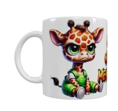 Freche Giraffen-Tasse – „Ich hasse Menschen“ (330 ml)